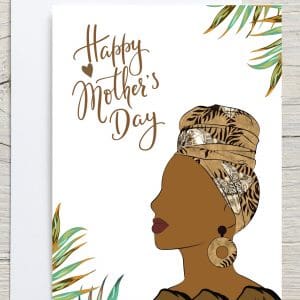 Happy Mother's Day Greeting card - Headwrap