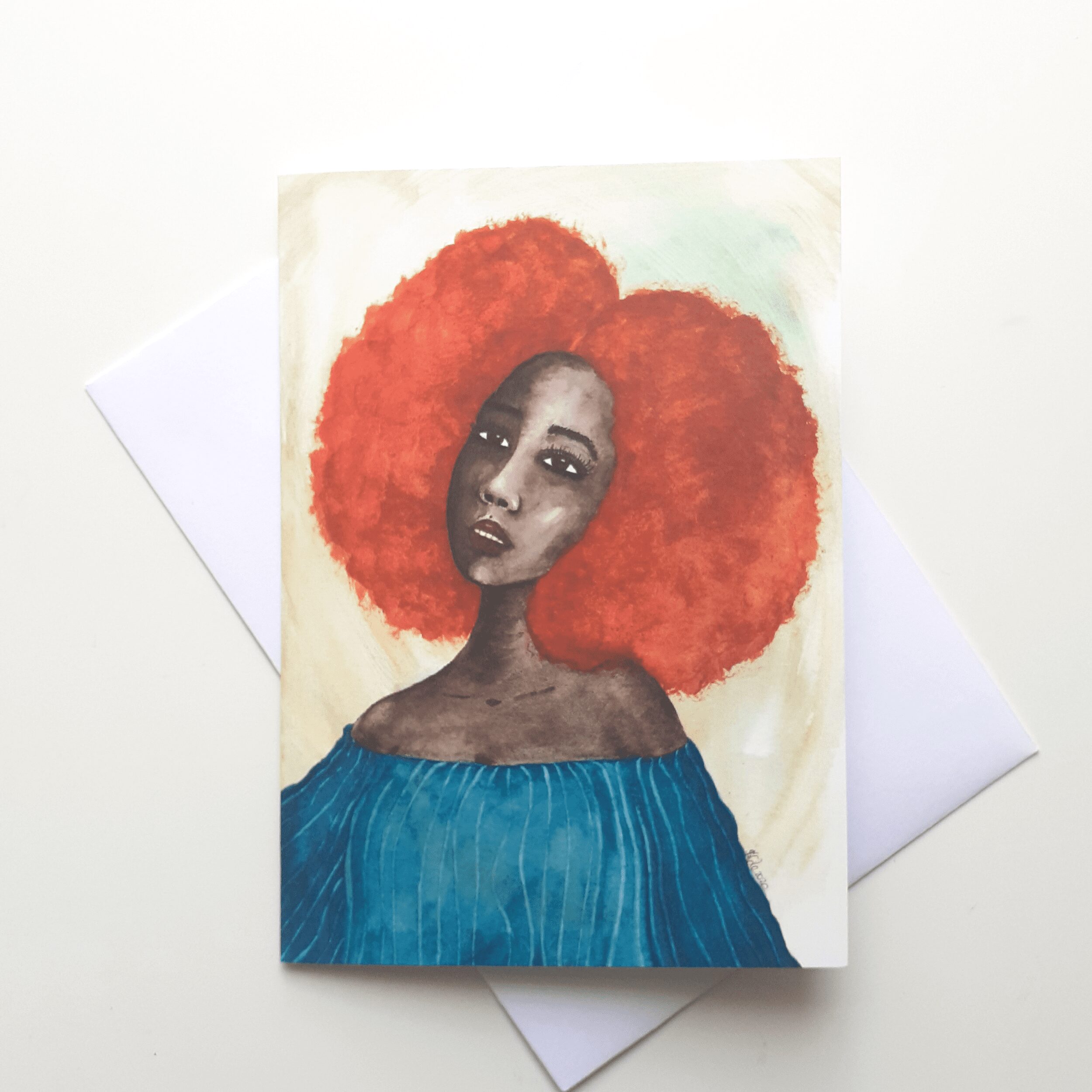 Black Woman's Birthday Card 'New Dawn'