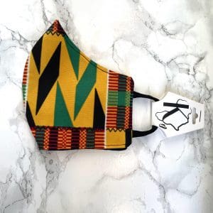 Kente Adjustable Covering , wakuda, african print fans, black-owned brands, black pound day