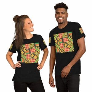 Afrocentric T-Shirt, unisex clothing, wakuda, black-owned