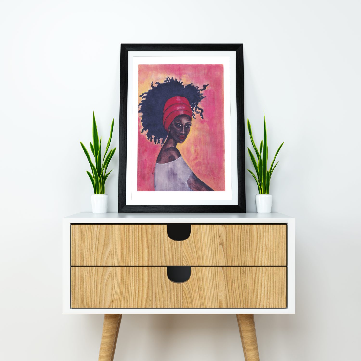 Worthy Print by Stacey-Ann Cole Framed Mockup