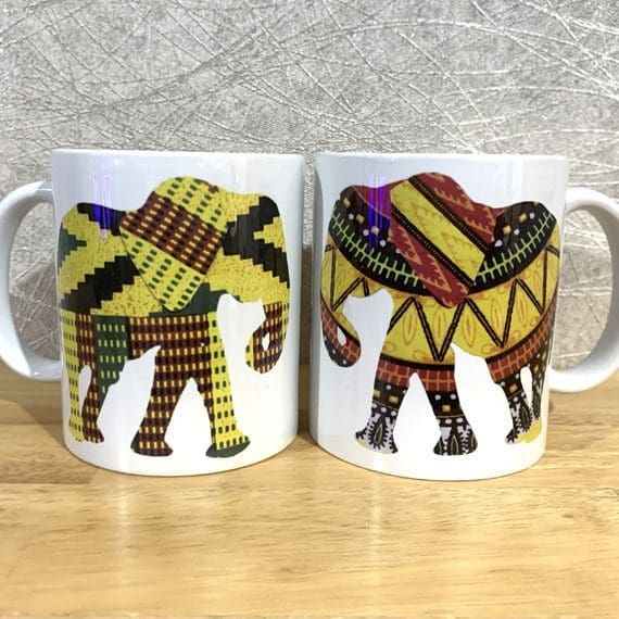 Elephant Mugs - Assorted Designs and Colours