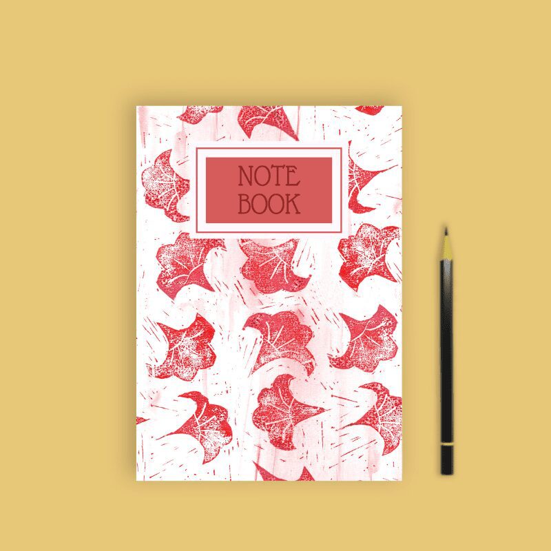 A5 lined Paper Notebook Pink