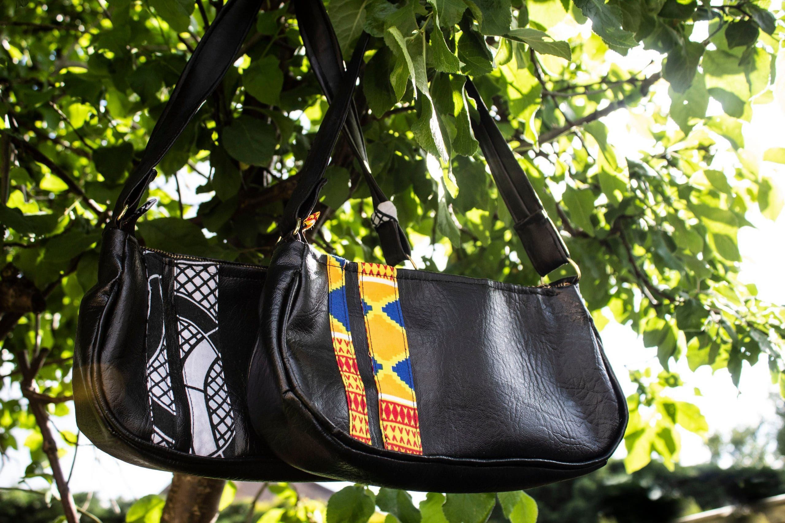 Handmade Shoulder Bag, wakuda, african print fans, black-owned brands, black pound day