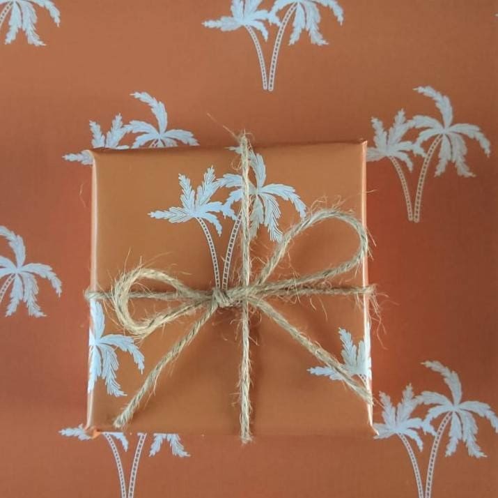 Copper Palm - Luxury Gift Wrapping Paper