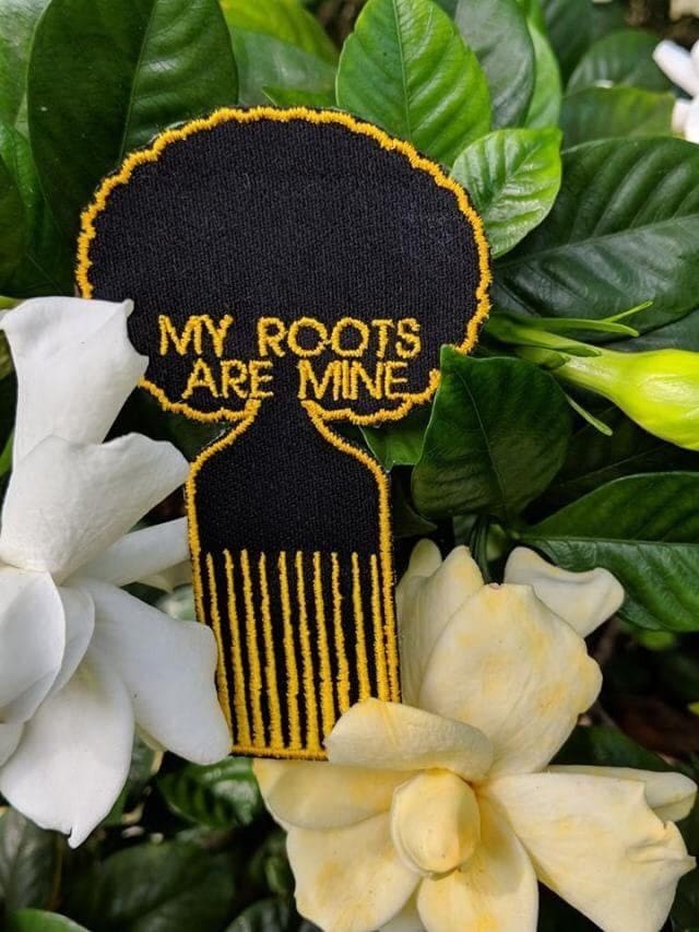 My Roots Patch, wakuda, african print fans, black-owned brands, black pound day
