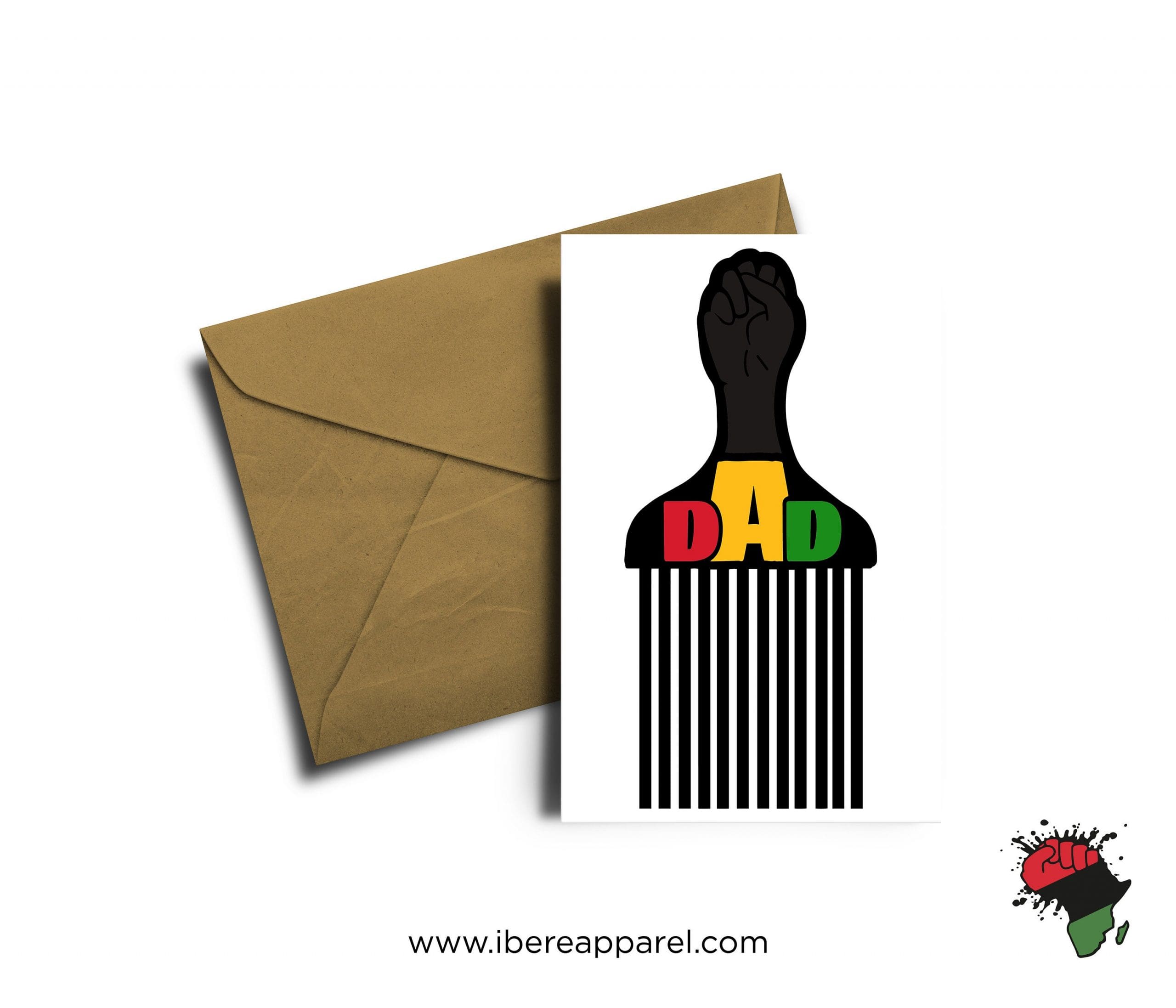 Father's Day Greeting, wakuda, african print fans, black-owned brands, black pound day