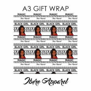 Natasha Gift Wrap, wakuda, african print fans, black-owned brands, black pound day