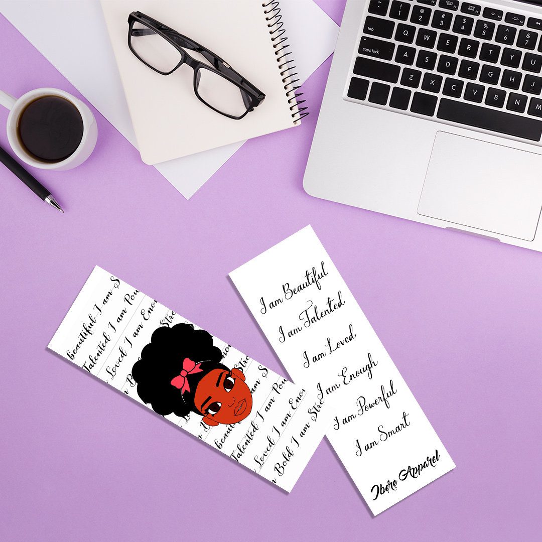 Afrocentric African Bookmark, wakuda, african print fans, black-owned brands, black pound day