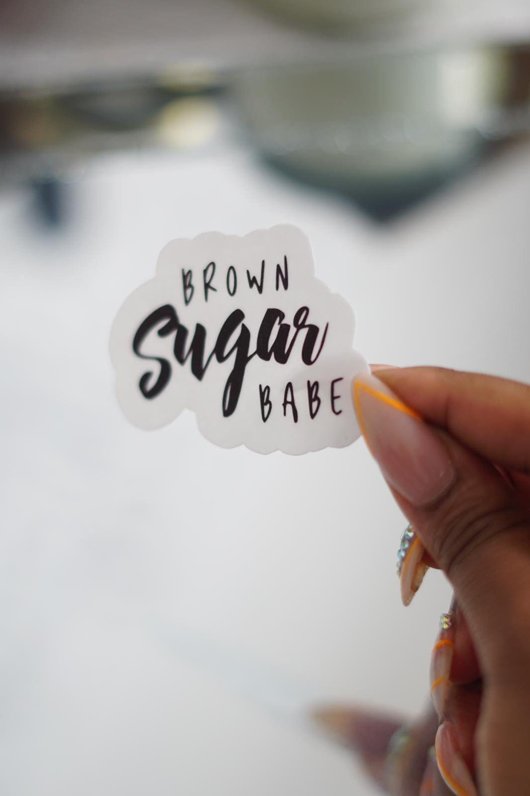 Brown Sugar Sticker, wakuda, african print fans, black-owned brands, black pound day