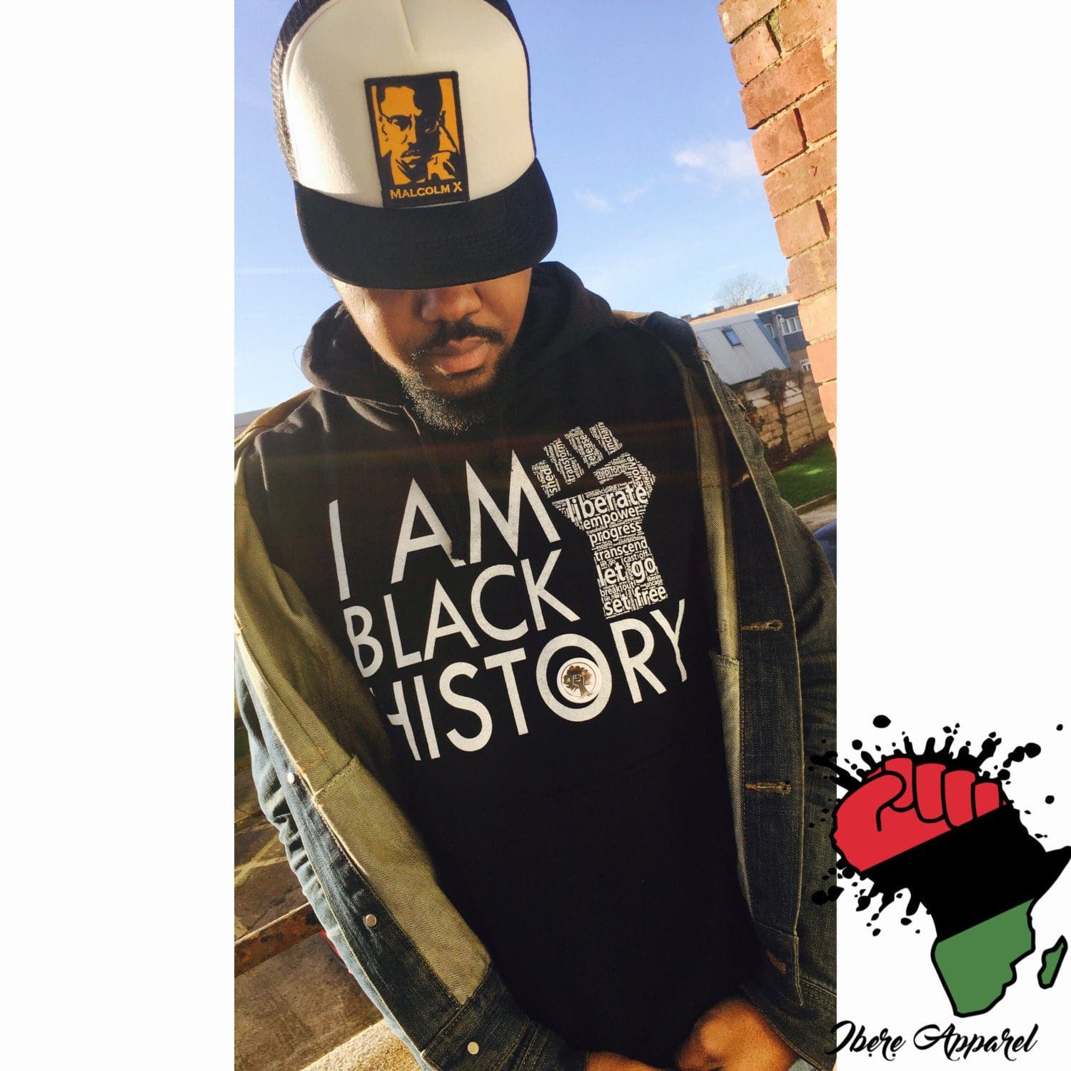 BLACK HISTORY T-SHIRT, wakuda, african print fans, black-owned brands, black pound day