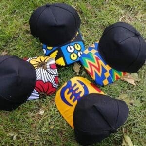 African Print Baseball Cap/hat - Adinkra signs/trucker cap Christmas present- handmade gift-kente cap - ankara hat  African print hat- xmas