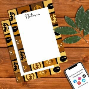 African American Stationery, wakuda, african print fans, black-owned brands, black pound day