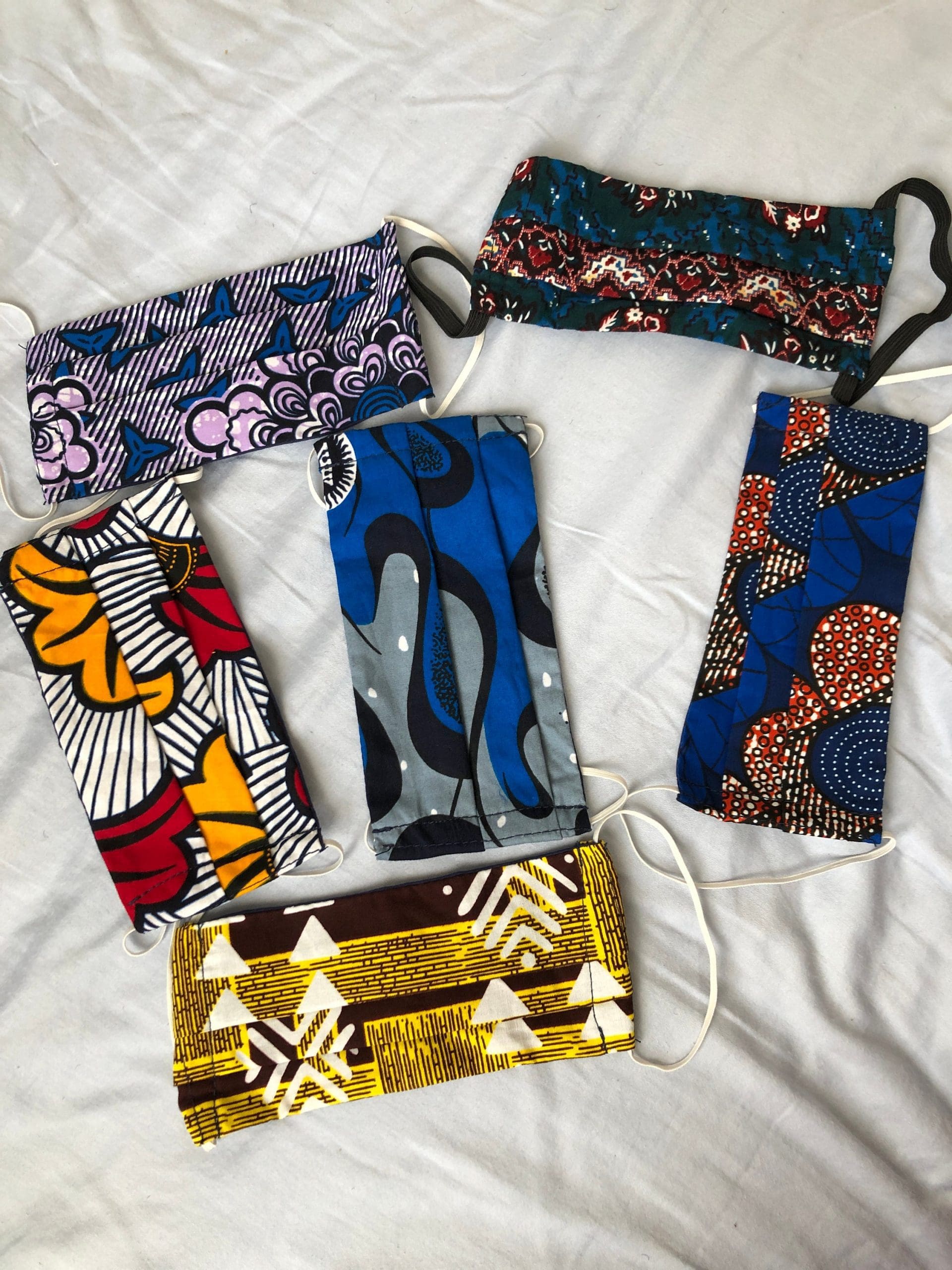 Ankara Print Facemask, wakuda, african print fans, black-owned brands, black pound day