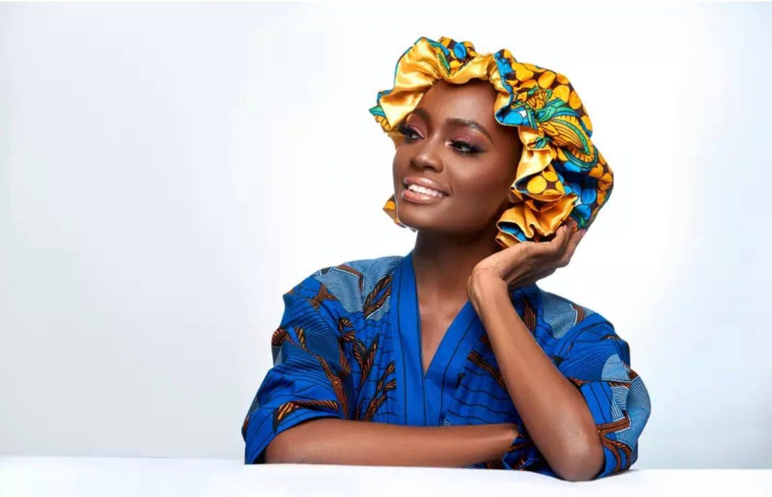 Handmade Multicoloured African Print Bonnet