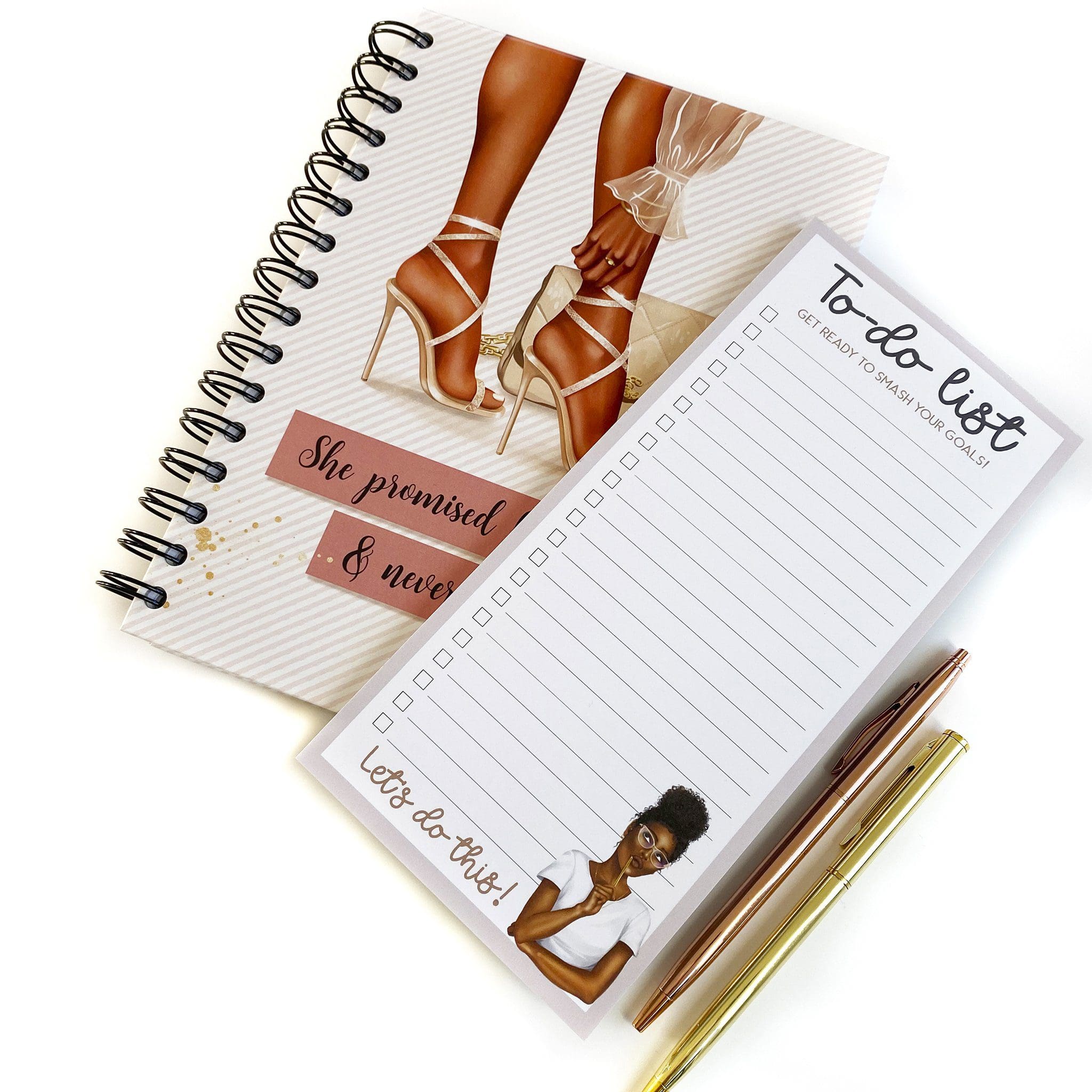 Good Day Essentials Bundle Box She Promised/Heels Notebook