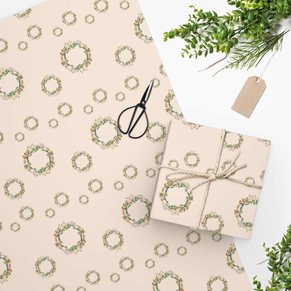 Advent Wreath Christmas Wrapping Paper