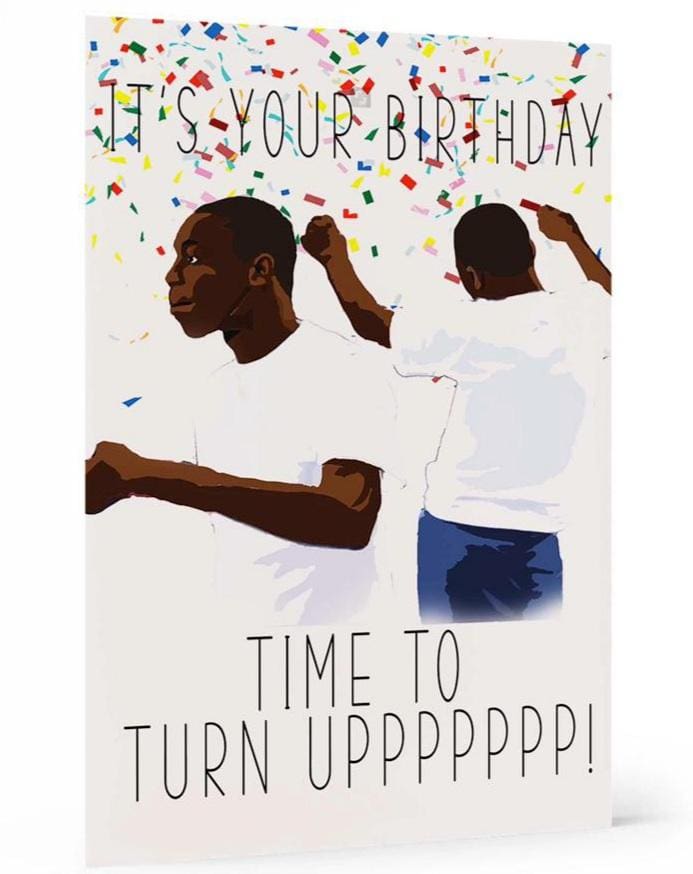 Turn Up Card, wakuda, african print fans, black-owned brands, black pound day