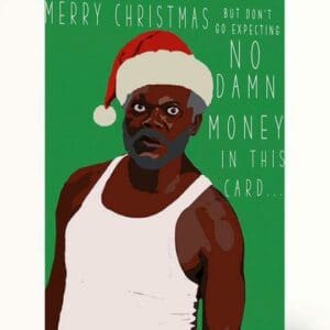 Christmas Money Card, wakuda, african print fans, black-owned brands, black pound day