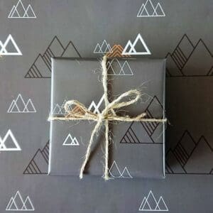 Luxury Gift Wrap - Mountain Black