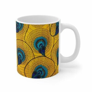 Ceramic Mug - Yellow Peacock