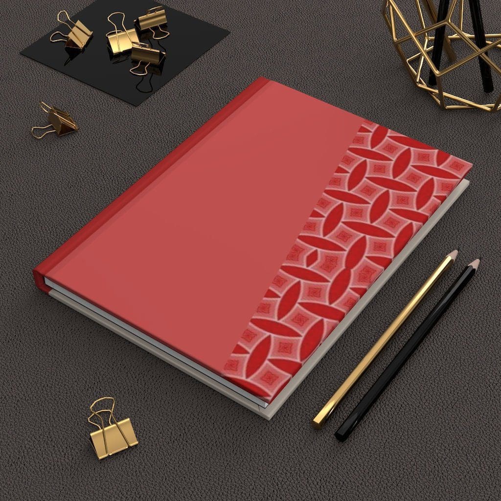 A5 Journal Notebook - Red Red | Hardcover Matte Personalised