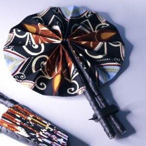 African Ankara Hand Fan, fans, wakuda, african print fans, black-owned brands, black pound day