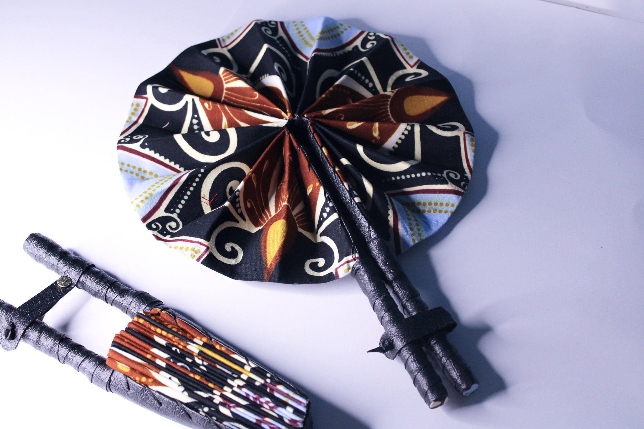 African Ankara Hand Fan, fans, wakuda, african print fans, black-owned brands, black pound day