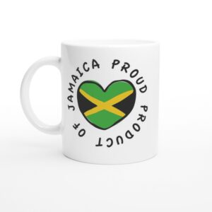 Proud Jamaican Mug, wakuda, african print fans, black-owned brands, black pound day
