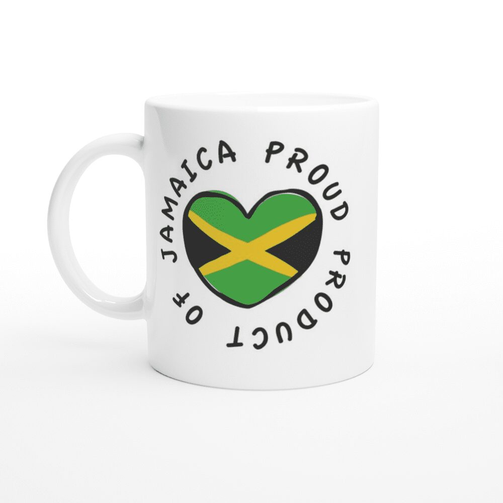 Proud Jamaican Mug, wakuda, african print fans, black-owned brands, black pound day