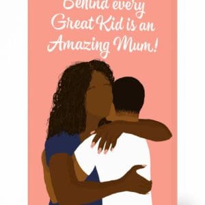 Amazing Mum Card, wakuda, african print fans, black-owned brands, black pound day
