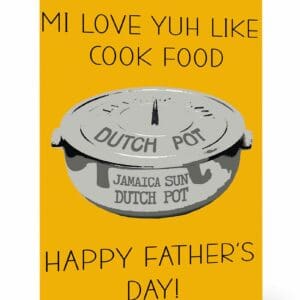 Dad Food Card, wakuda, african print fans, black-owned brands, black pound day