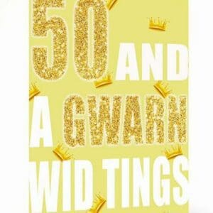 50 Gwarn Card, wakuda, african print fans, black-owned brands, black pound day