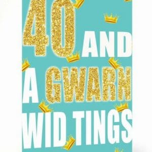 40 Gwarn Card, wakuda, african print fans, black-owned brands, black pound day