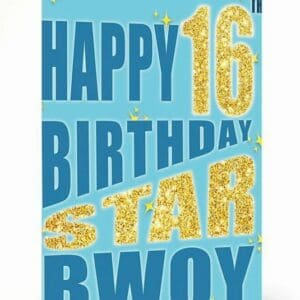 Happy 16th Birthday Star Bwoy Card