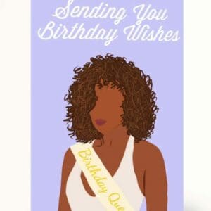 Birthday Wishes Card, wakuda, african print fans, black-owned brands, black pound day