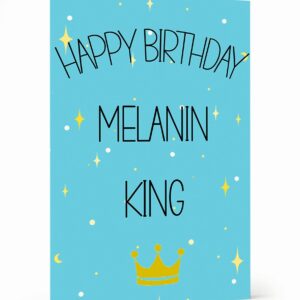 Melanin King Card, wakuda, african print fans, black-owned brands, black pound day