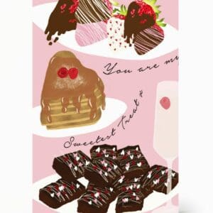 Sweetest Treat Card, wakuda, african print fans, black-owned brands, black pound day