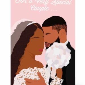 Very Special Couple Card, wakuda, african print fans, black-owned brands, black pound day