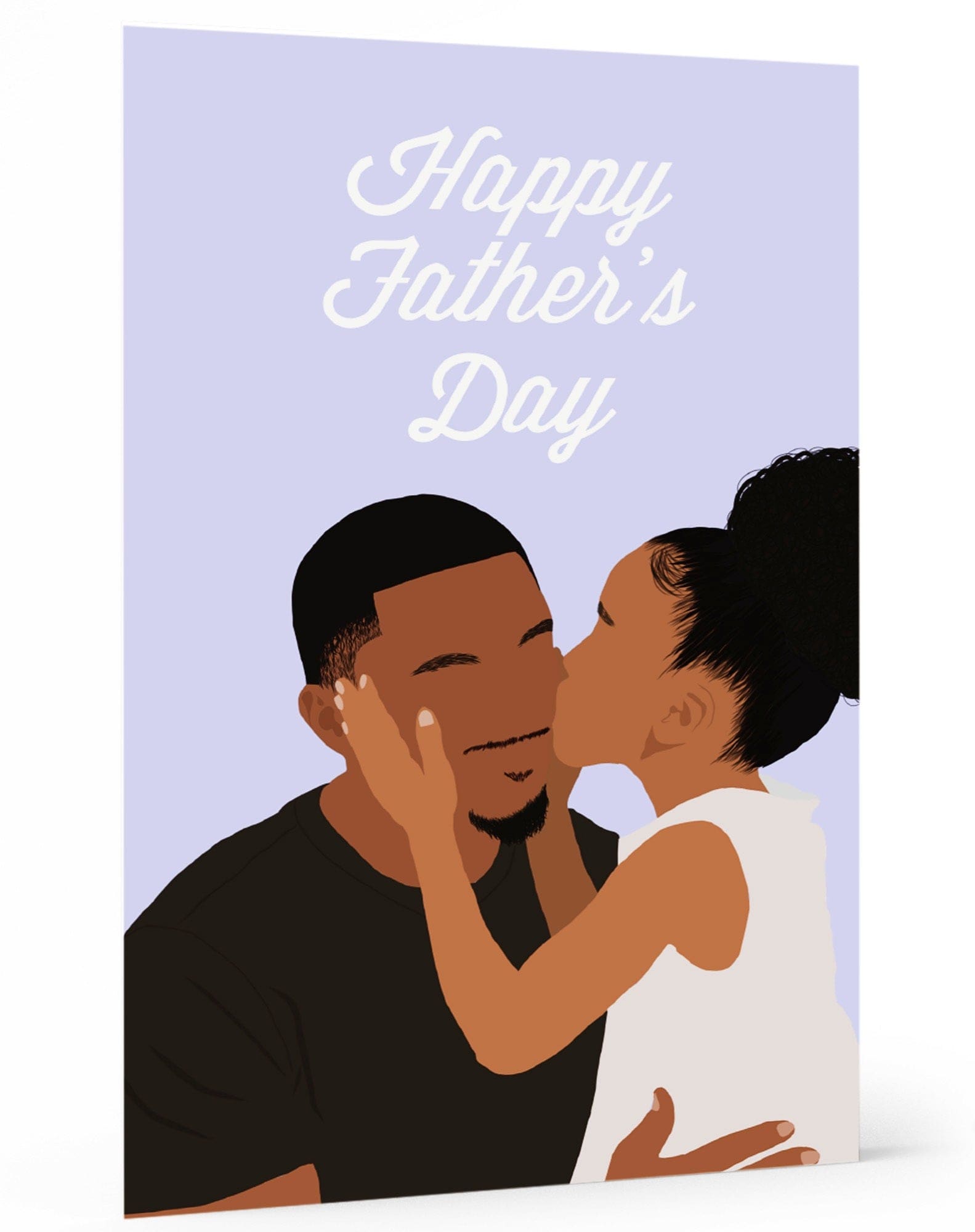 Father Daughter Card, wakuda, african print fans, black-owned brands, black pound day