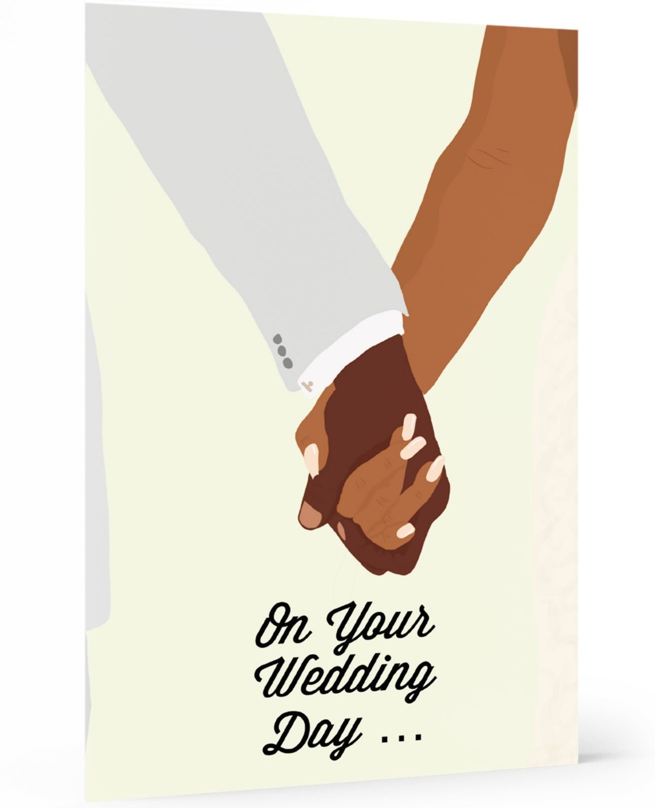 Wedding Day Card, wakuda, african print fans, black-owned brands, black pound day
