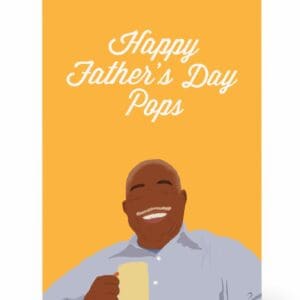 Father's Day Card, ,wakuda, african print fans, black-owned brands, black pound day