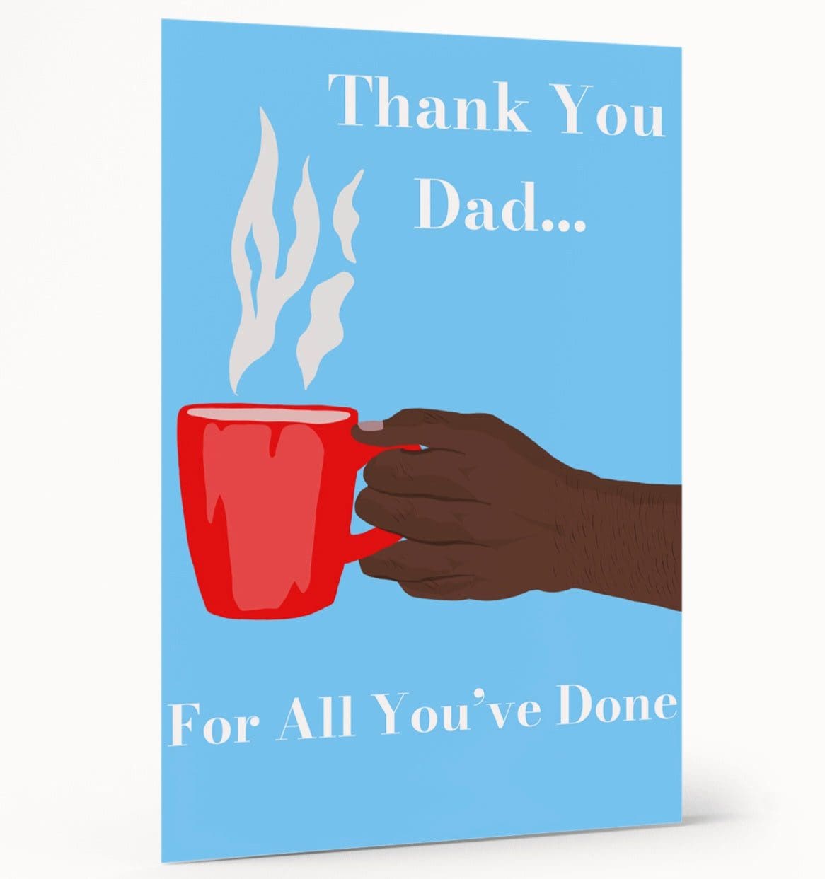 thank you dad card, black card companies, black greeting cards, wakuda, black girl card, black girl greeting card