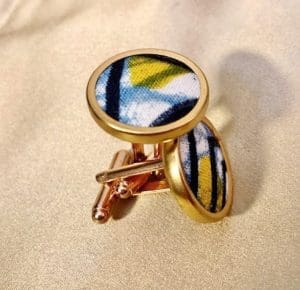 ankara cuff links