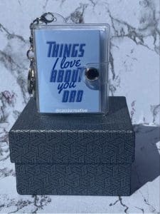 personalised dad keychain