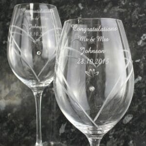 personalised wine glass