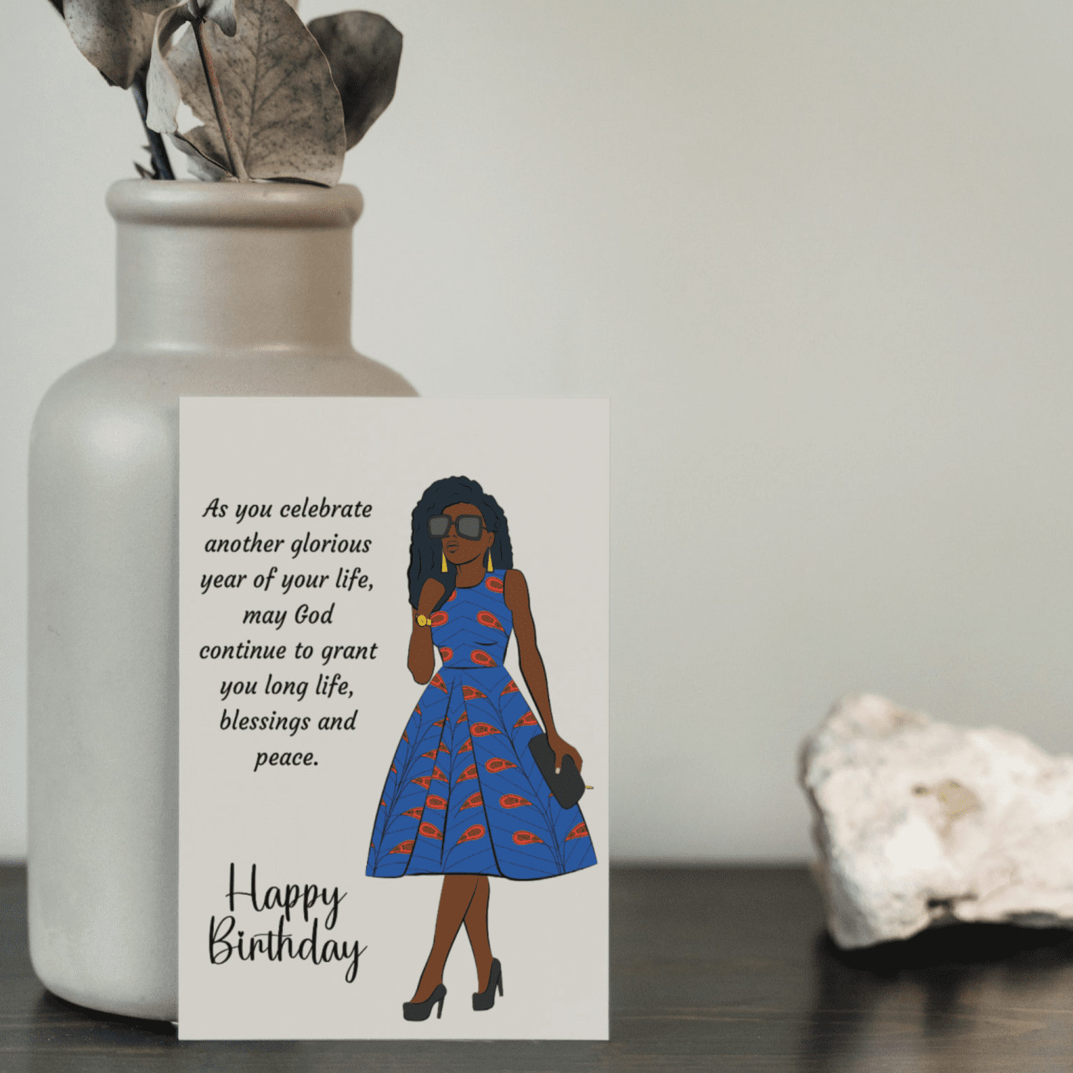 Inspirational Black Woman Birthday Card - Wakuda