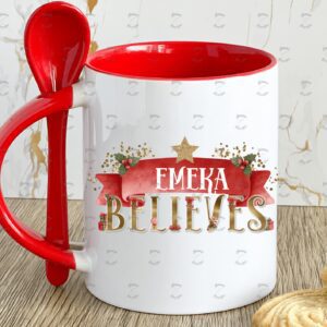 Personalised Christmas Believes Mug