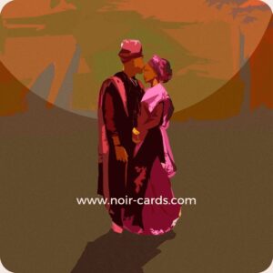 African Love Black Couple Greeting Card