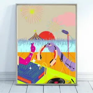 Dreamtown: Festival A4/A3 Print Wall Art